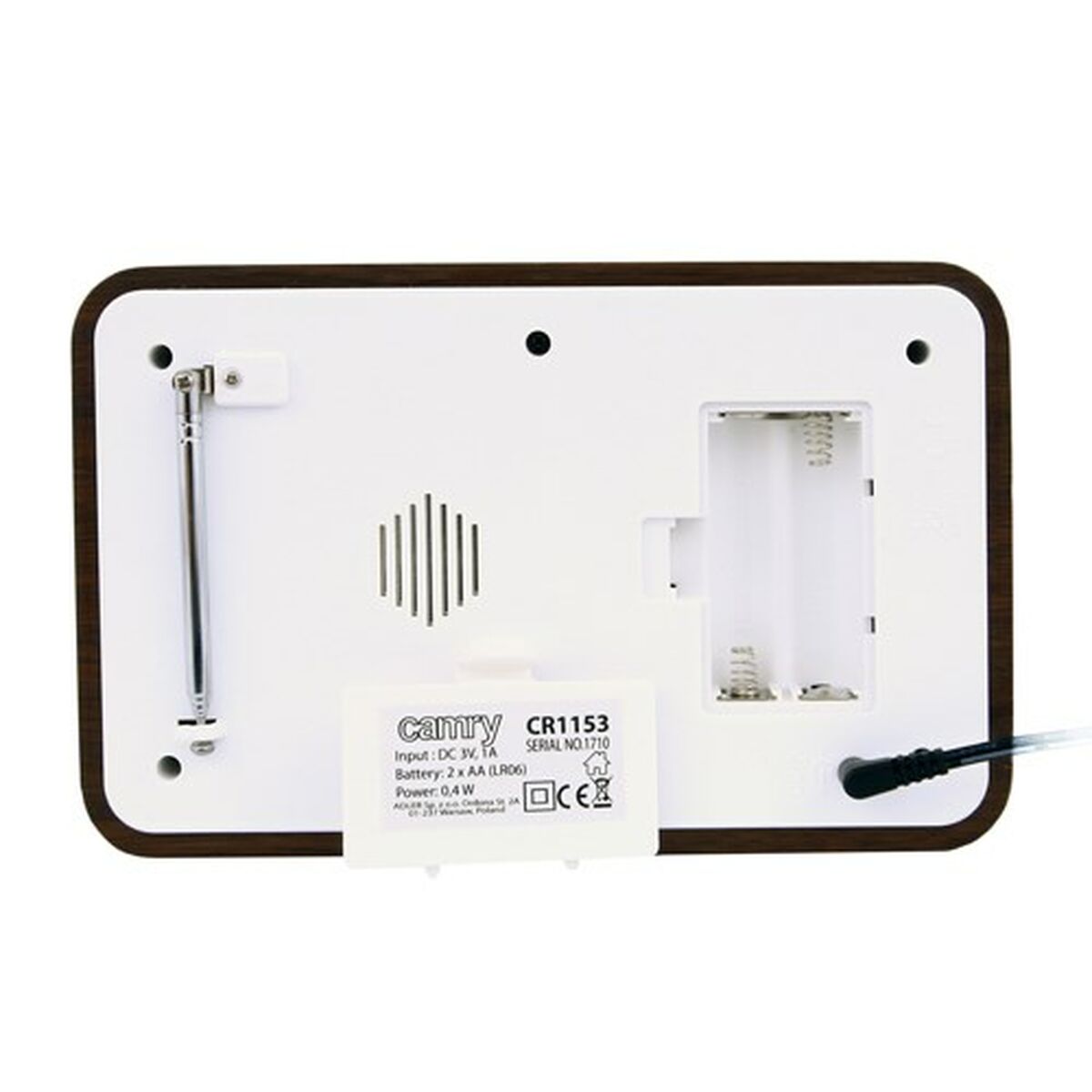 Radio Camry CR 1153 Vit Svart Multicolour